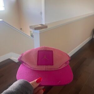Jump Vibrant Pink and Yellow Mesh Cap